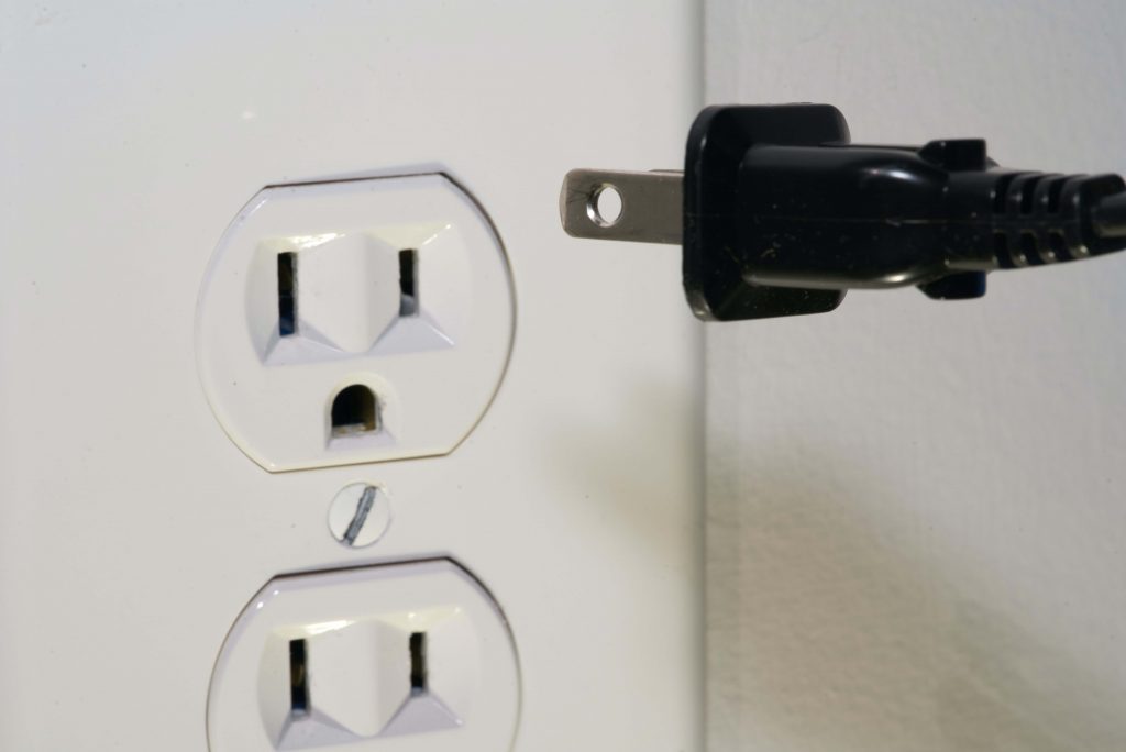 plug into wall socket