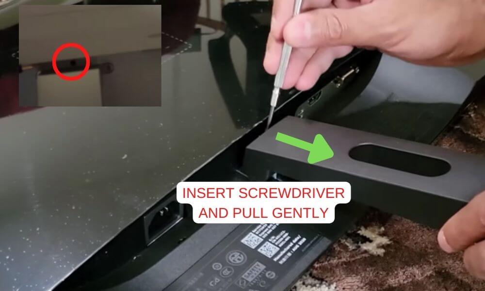 samsung 27 curved monitor stand removal