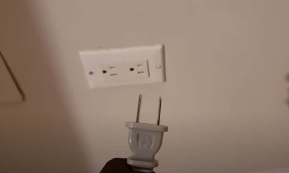 Unplug TV from socket